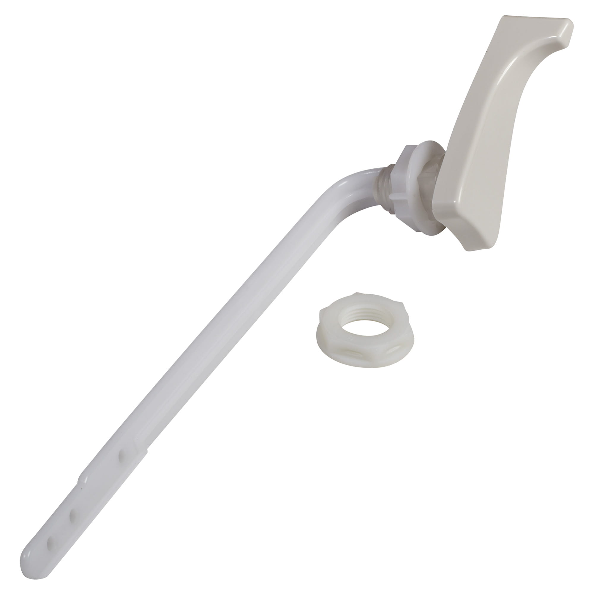 Left Hand Trip Lever With Reduced Wedged Tip WHITE